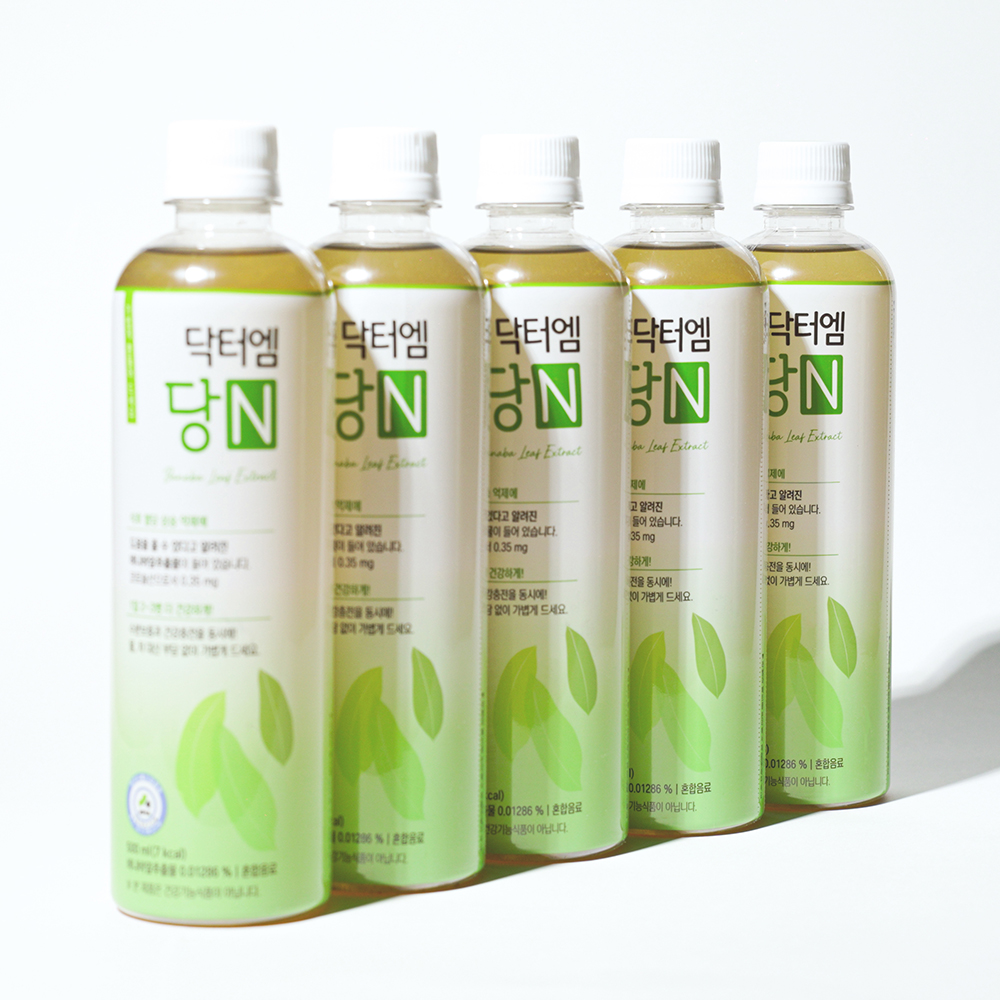 닥터엠 당N 500ml 2박스 (총40병) 식후 혈당 관련 기능성표시식품 바나바잎 차 음료